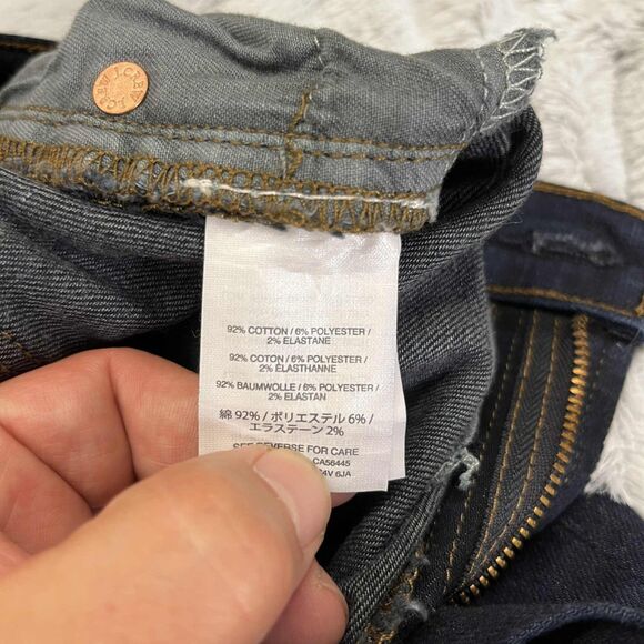 J.Crew Jeans Women 26 Toothpick Skinny Dark Wash Stretch Denim Mid Rise Everyday - Picture 6 of 12